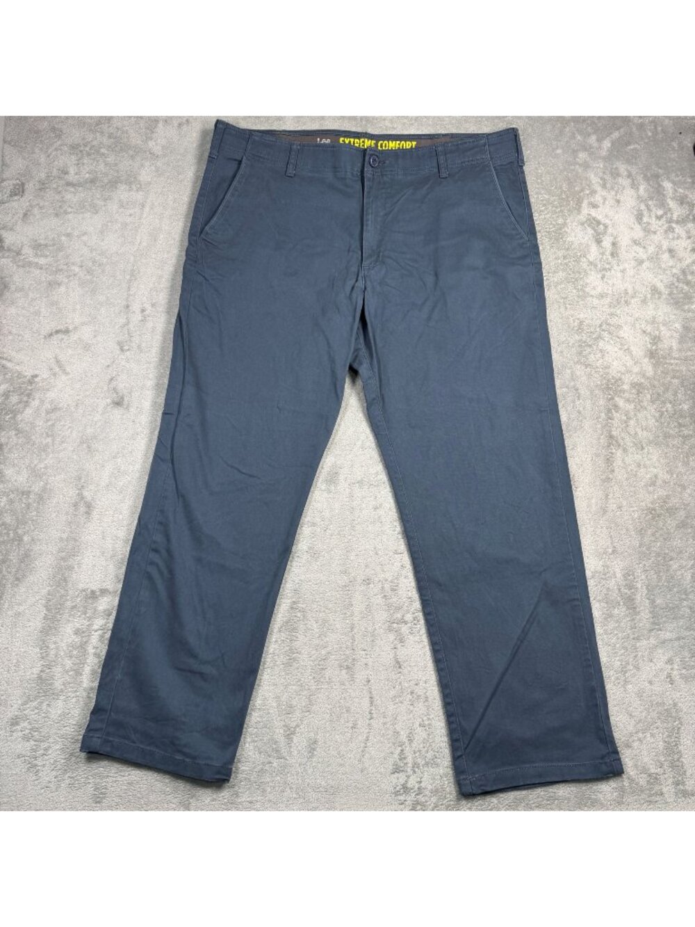 LEE Performance Series Mens Extreme Comfort Straight Fit Blue Chino Pants